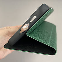 Чохол-книга для Samsung Galaxy S24 FE книжка із захистом камери на телефон самсунг с24 фе зелена q01d, фото 5