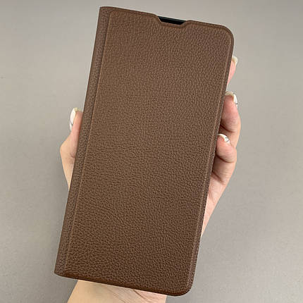 Чохол-книга для Samsung Galaxy S24 FE книжка із захистом камери на телефон самсунг с24 фе коричнева q01d, фото 1