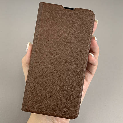 Чохол-книга для Samsung Galaxy S24 книжка із захистом камери на телефон самсунг с24 коричнева q01d, фото 1