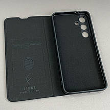 Чохол-книга для Samsung Galaxy S24 FE книжка із захистом камери на телефон самсунг с24 фе чорна q01d, фото 4