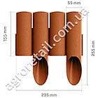 Палісад садовий Standard 2.3 м теракот Cellfast, фото 2