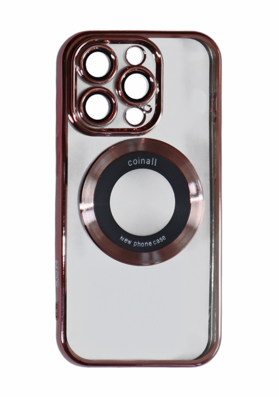 Магнітний чохол XON PhoneCase Magnetic для iPhone 14 Pro (PCMC1114300P 8192) Рожевий/Прозорий