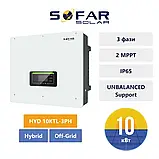 Інвертор для сонячних панелей SofarSolar HYD 10KTL-3PH, фото 3