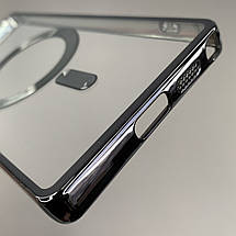 Чохол для Samsung Galaxy S25 Ultra прозорий чохол з магсейф на телефон самсунг с25 ультра чорний h3b, фото 4