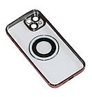 Магнітний чохол XON PhoneCase Magnetic для iPhone 14 Plus (PCMC1114200P 8208) Рожевий/Прозорий, фото 2