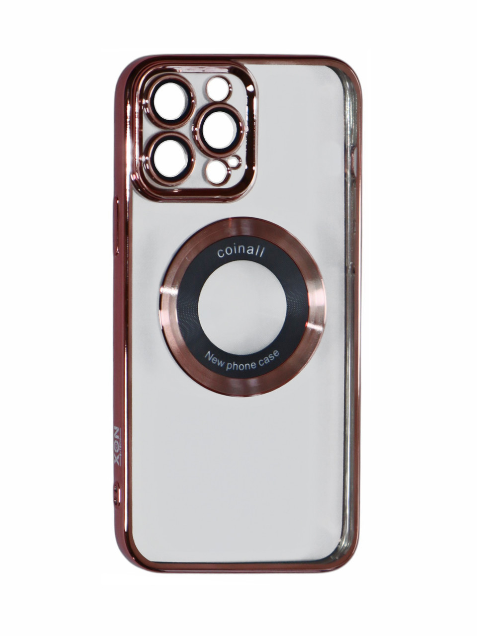 Магнітний чохол XON PhoneCase Magnetic для iPhone 13 Pro Max (PCMC1113400P 8222) Рожевий/Прозорий, фото 1