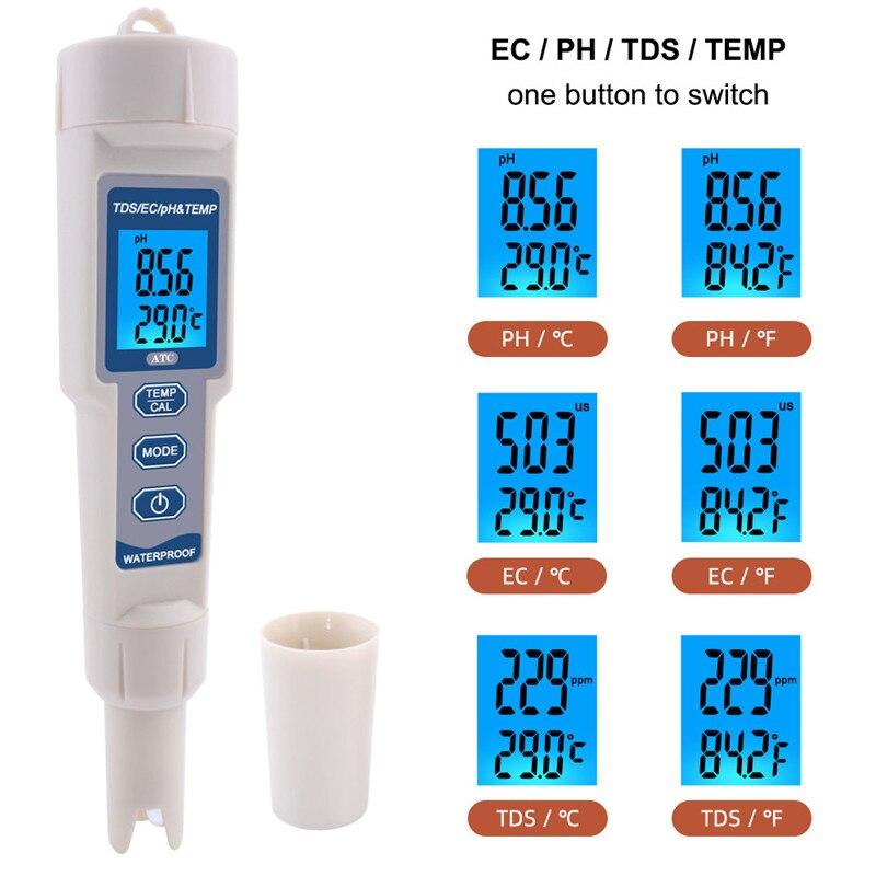 Комбінований вологозахищений TDS/рН/ЕС/Temp метр рН-3508 зі змінним електродом