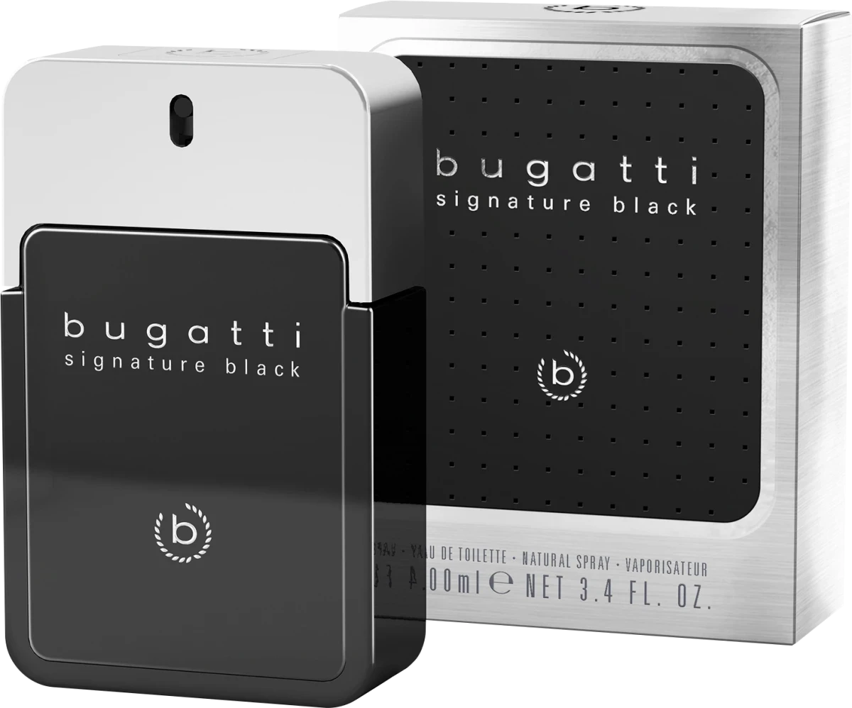 Чоловіча туалетна вода bugatti Signature black, 100 мл