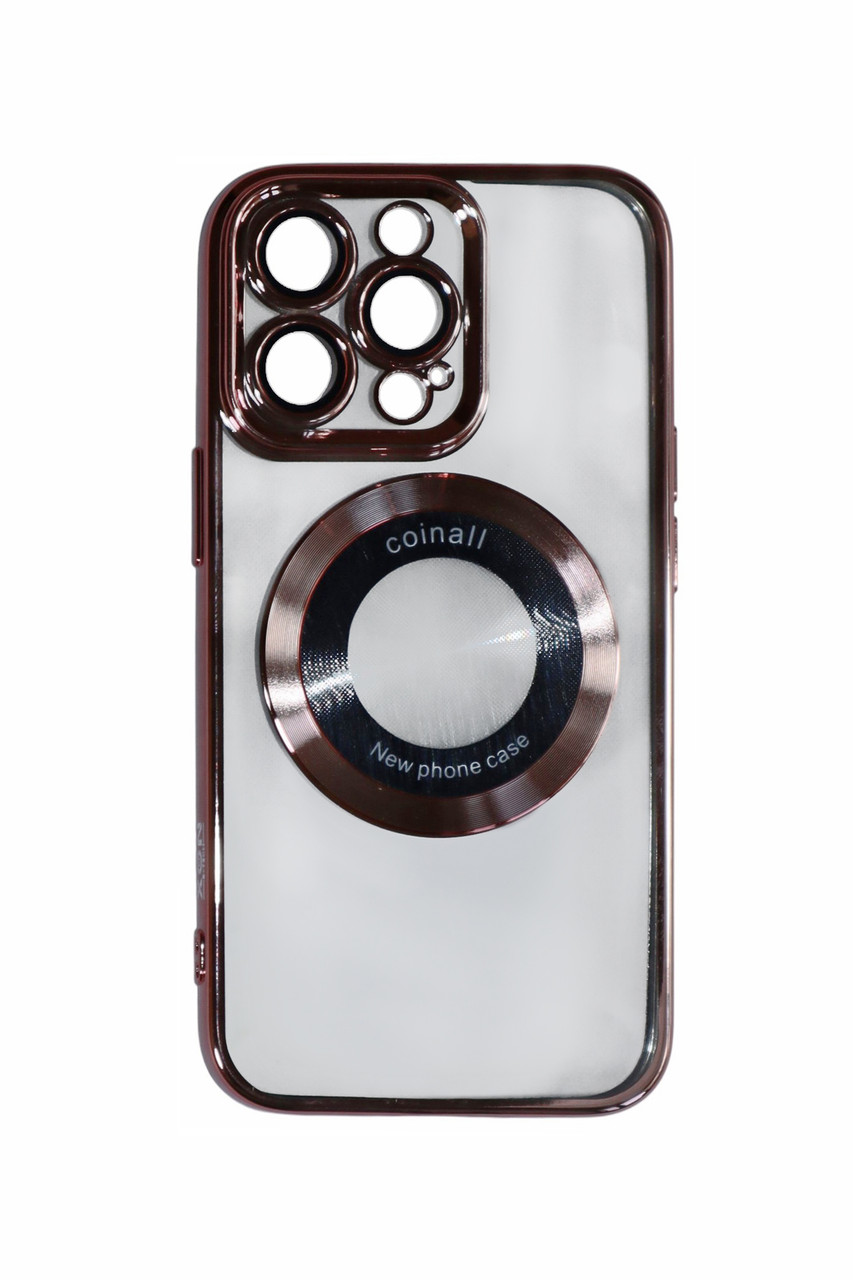 Магнітний чохол XON PhoneCase Magnetic для iPhone 13 Pro (PCMC1113300P 8239) Рожевий/Прозорий