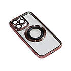 Магнітний чохол XON PhoneCase Magnetic для iPhone 13 Pro (PCMC1113300P 8239) Рожевий/Прозорий, фото 3
