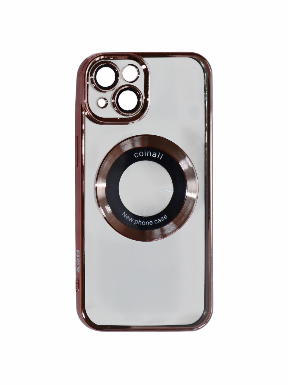 Магнітний чохол XON PhoneCase Magnetic для iPhone 13 (PCMC1113100P 8246) Рожевий/Прозорий