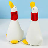 Нічник дитячий силіконовий Качка з шарфом Dream Duck A013, фото 8