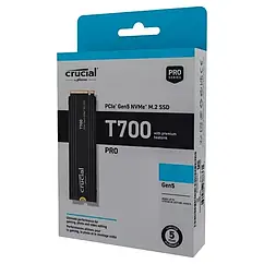 Crucial T700 4TB M.2 NVMe PCIe 5.0 x4 3D NAND TLC CT4000T700SSD3 SSD-накопичувач