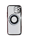 Магнітний чохол XON PhoneCase Magnetic для iPhone 12 (PCMC1112100P 8284) Рожевий/Прозорий, фото 4