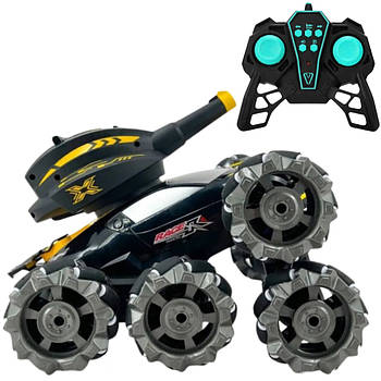 Танк стріляючий на радіокеруванні SHOOTING + пульт / Танк всюдихід на пульті / Танк іграшка / Танк на пульті