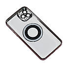 Магнітний чохол XON PhoneCase Magnetic для iPhone 11 Pro Max (PCMC1111400P 8307) Рожевий/Прозорий, фото 5