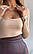 Жіноче боді з мікродайвінгу у бежевому кольорі, фото 2