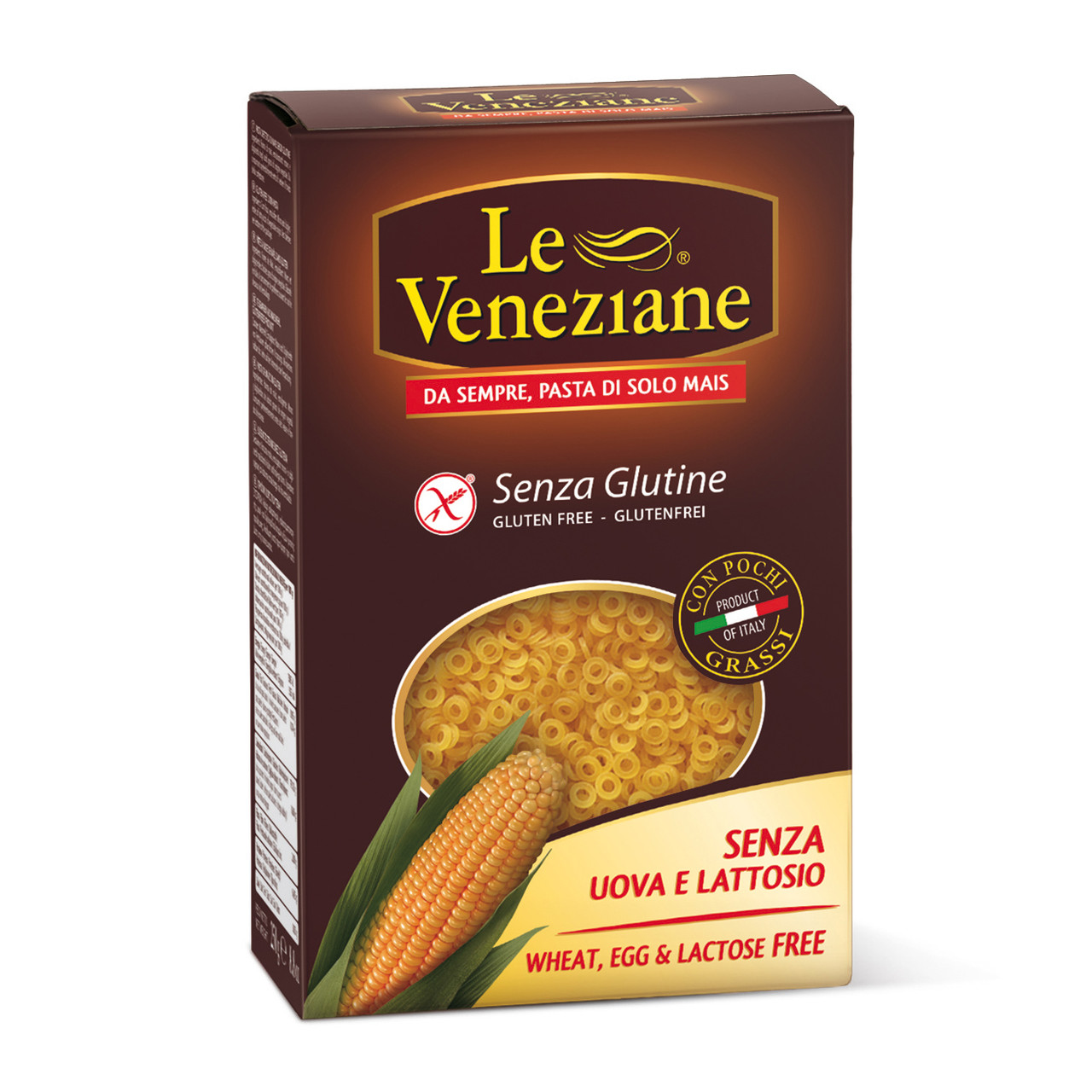 Макарони без глютену Le Veneziane Anellini 250гр