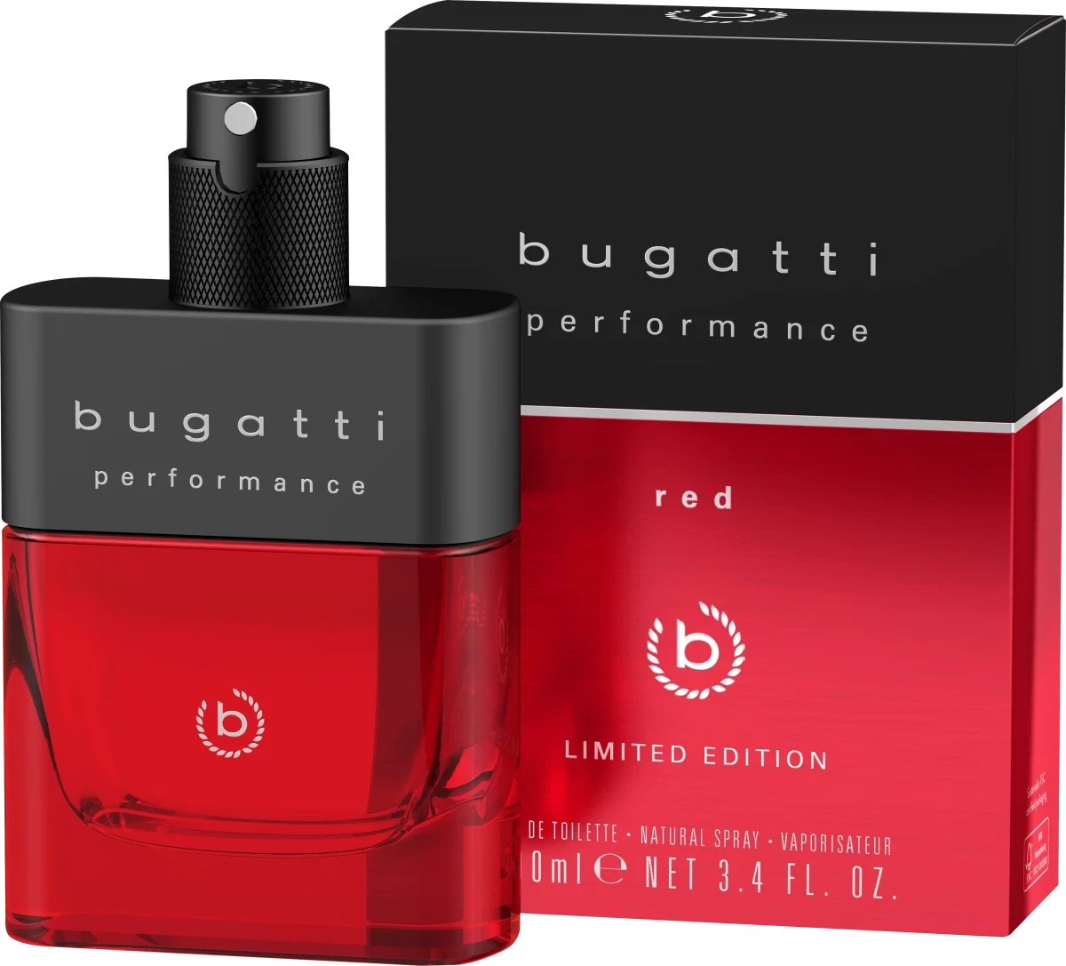 Чоловіча туалетна вода bugatti Performance Red, 100 мл