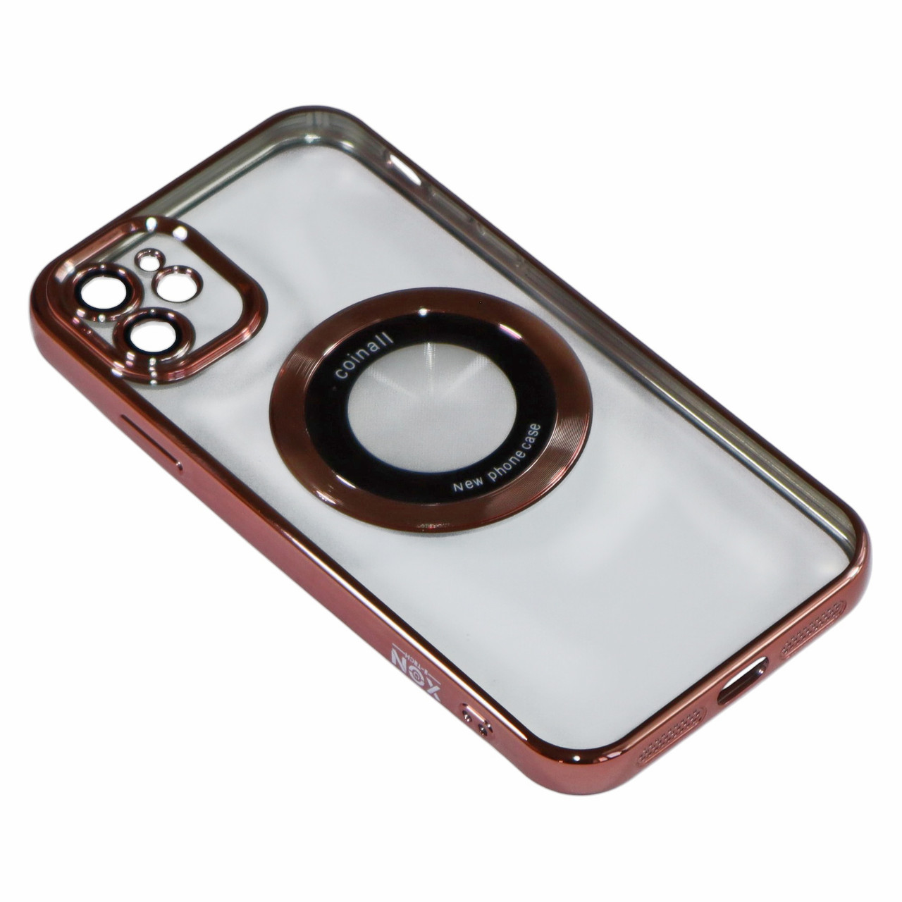 Магнітний чохол XON PhoneCase Magnetic для iPhone 11 (PCMC1111100P 8321) Рожевий/Прозорий, фото 1