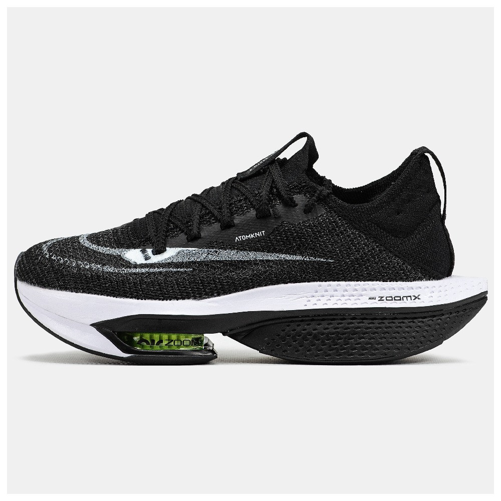 Чоловічі кросівки Nike Air Zoom AlphaFly Next% 2 Black White, чорно-білі кросівки найк аір зум альфафлай некст 2