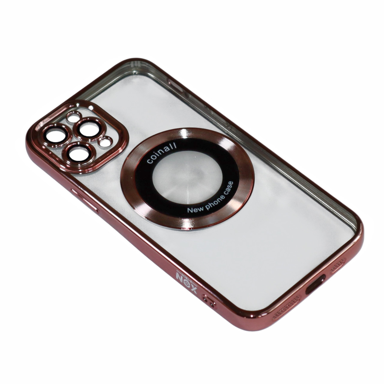 Магнітний чохол XON PhoneCase Magnetic для iPhone 11 Pro (PCMC1111300P 8314) Рожевий/Прозорий, фото 1