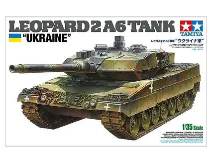 Leopard 2A6 "Україна" Збірна модель танка в масштабі 1/35. TAMIYA 25207, фото 1