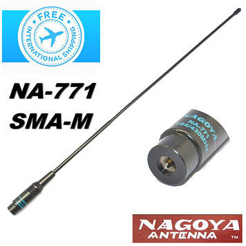 NAGOYA антенна NA-771 (SMA M male папа) UV 144/430MHZ WOUXUN KG-UV6D UV8D Yaesu Vertex Standard walkie talkie