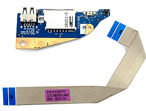 Дод. плата Lenovo Flex 6-14, Yoga 530-14IKB Плата USB/CardReader/Кнопка включення (NS-B601) б/в