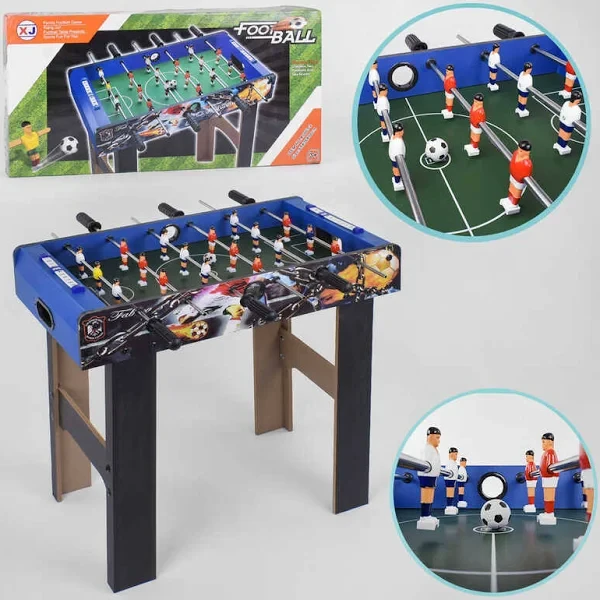 Футбол XJ 803-2 дерев'яний, підлоговий, на штангах, у коробці, фото 1