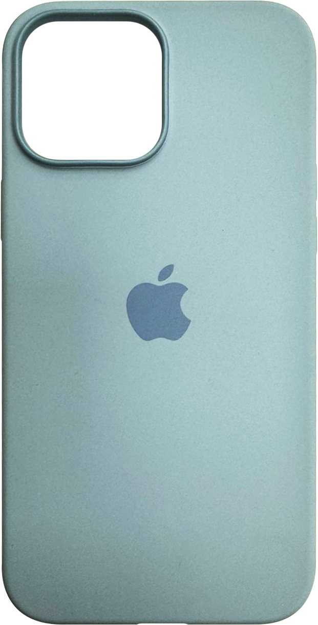 Накладка iPhone 13 Pro Max Silicone Case MagSafe Blue Fog