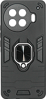 Накладка Tecno Spark 20 Pro+ black Magnetic Armor Ring Honor