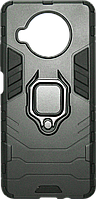 Накладка Xiaomi Mi 10T Lite black Magnetic Armor Ring Honor