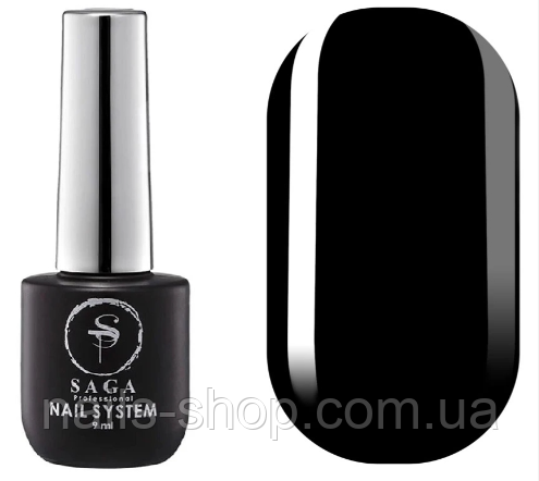 Гель-лак Saga Proffesional Super Black, 9 мл, фото 1