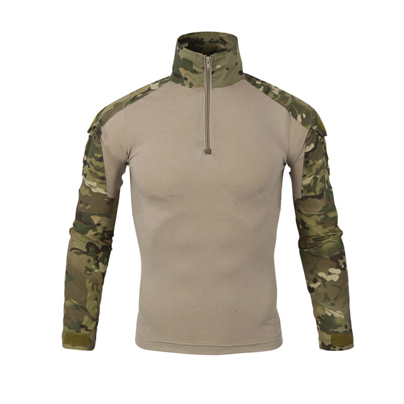 Тактична сорочка Lesko A655 Camouflage L (34 р.) кофта з довгим рукавом камуфляж 9 шт.