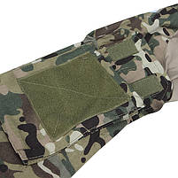 Тактична сорочка Lesko A655 Camouflage L (34 р.) кофта з довгим рукавом камуфляж 9 шт., фото 6