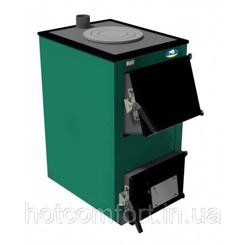 Твердопаливний котел Zubr Classic Termo 15 кВт з плитою
