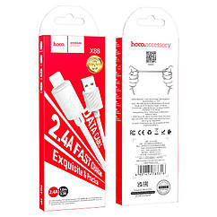 Кабель HOCO X88 Gratified charging data cable USB - Lightning 2.4A 1м