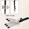 Щипці для Завивки Керамічні на 5 хвиль hair curler KR-8832 Золотистий, фото 3