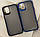 Чохол для iPhone 12 mini (5.4") — Goospery Matte Case, Blue (Камера відкрита), фото 4