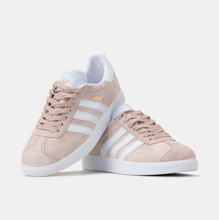 Кеди жіночі Adidas Gazelle Rose Pink пудра рожеві Кросівки Адідас Газель замшеві повсякденні