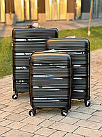 Валіза RGL Excalibur Поліпропілен на 4-х колесах, середня (M) чорний