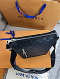 Чоловіча сумка Louis Vuitton Discovery BB стильна месенджер чорна якість преміум, фото 4