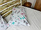 Наволочка (Бязь) "Пташка та квіточки" | 50х70 від 2х шт., фото 2