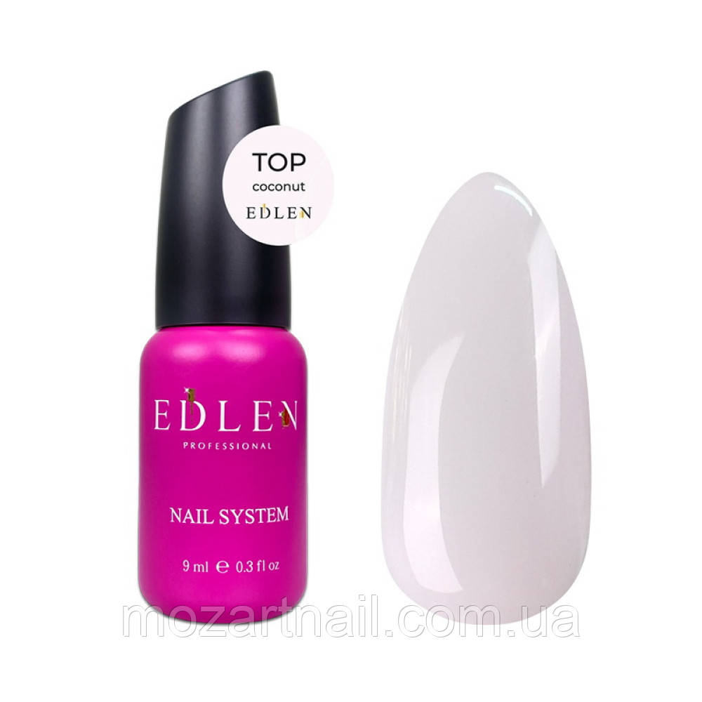Топ без липкого шару Edlen Top Coconut No Wipe (кокосовий), 9ml