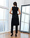 Елегантний нарядний жіночий брючний костюм без рукавів Jordan, чорний, фото 6