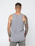Чоловіча трикотажна майка 100% бавовна 56/58р сіра, фото 2