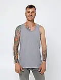 Чоловіча трикотажна майка 100% бавовна 56/58р сіра, фото 3