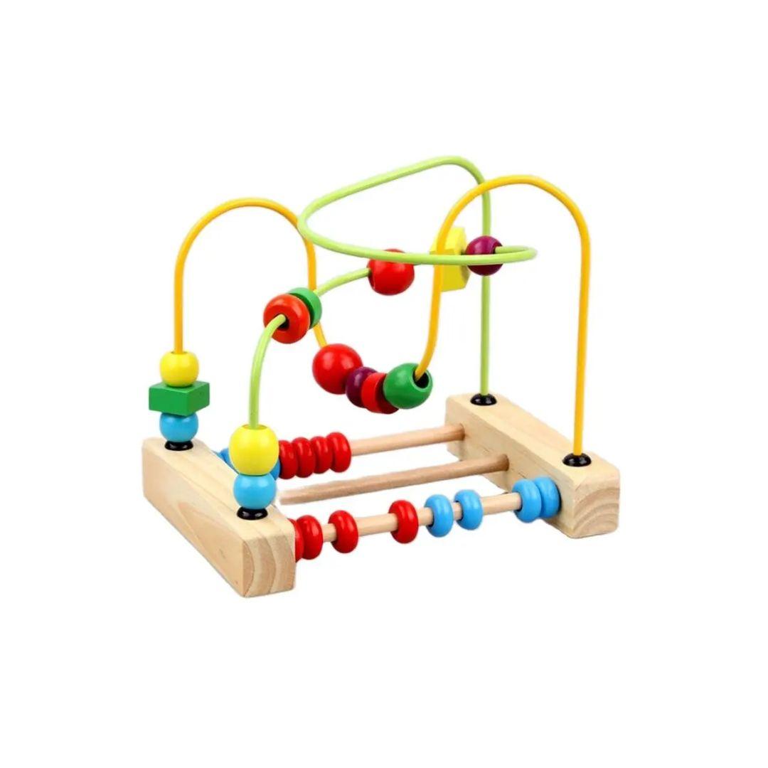 Барвиста Дерев'яна образова 3D Модель Лабіринта З Дроту, фото 1