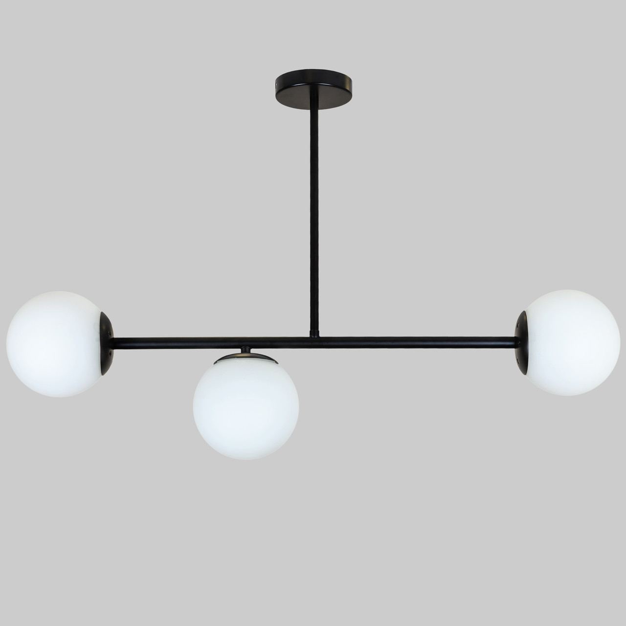 Чорна сучасна люстра "Modern Luxe " (52-9825-3 BK+WH)